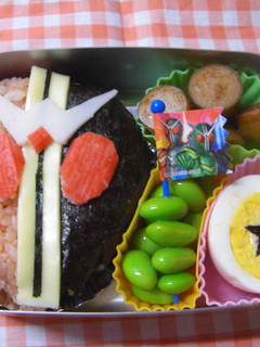 簡単ver仮面ライダーダブルのキャラ弁♪-レシピのメイン写真