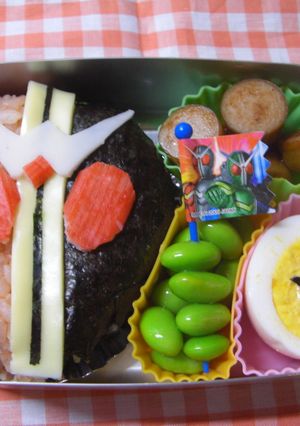 簡単ver仮面ライダーダブルのキャラ弁♪-レシピのメイン写真