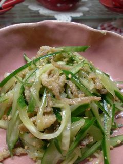 鶏皮ときゅうりの中華風-レシピのメイン写真