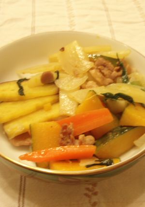 鶏がらスープの素で野菜炒め-レシピのメイン写真