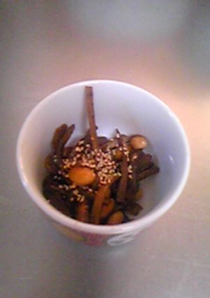 ごぼう＆蒟蒻＆大豆の絶対美味しいおかず-レシピのメイン写真