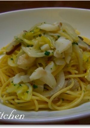 タラと春野菜の和風パスタ-レシピのメイン写真