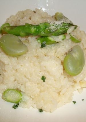 アスパラとそら豆のリゾット-レシピのメイン写真