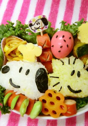 キャラ弁★スヌーピーとウッドストック★-レシピのメイン写真