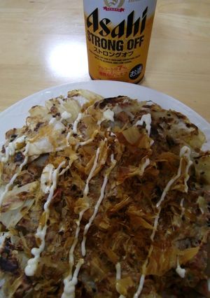 ヘルシー　そば粉のお好み焼き-レシピのメイン写真