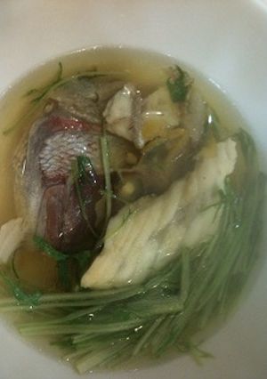 あら美味しい♪鯛のアラのうしお汁♪-レシピのメイン写真