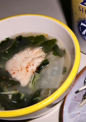 ♪じぶ煮風チキンのスープ♪リサイクル？-レシピのメイン写真