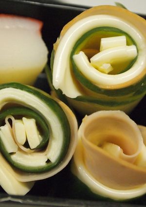 お弁当に！ハムきゅうりチーズのくるくる♪-レシピのメイン写真