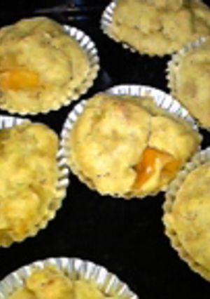 子供も作れる簡単柿のプチケーキ-レシピのメイン写真