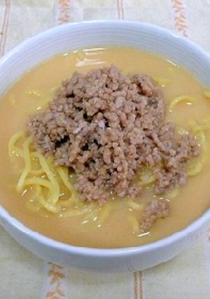 坦々麺＊お湯で簡単スープ＆レンジで♪-レシピのメイン写真
