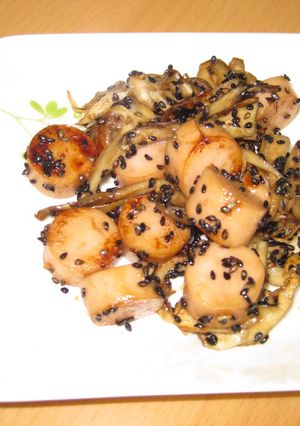 簡単おつまみ☆舞茸と魚ニソのゴマ炒め☆-レシピのメイン写真