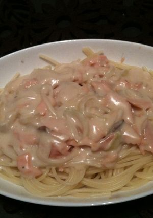 サーモンのクリームパスタ-レシピのメイン写真