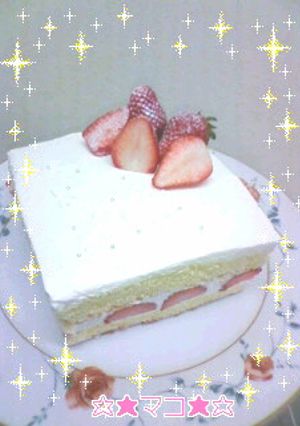 *イチゴのケーキ*ジェノワーズ*-レシピのメイン写真