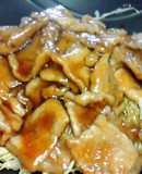 豚ロース薄切りで「しょうが焼き」