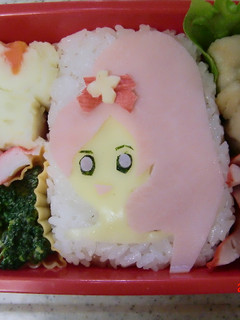 ハートキャッチ・キュアブロッサムのお弁当-レシピのメイン写真