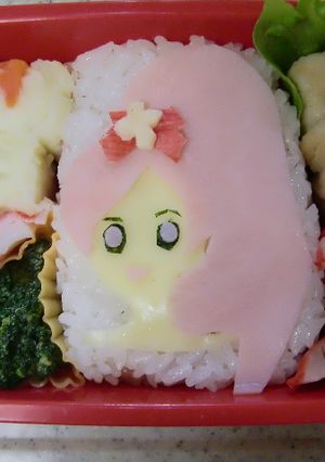 ハートキャッチ・キュアブロッサムのお弁当-レシピのメイン写真