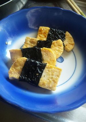 簡単ヘルシーもう一品*お豆腐磯辺まき-レシピのメイン写真