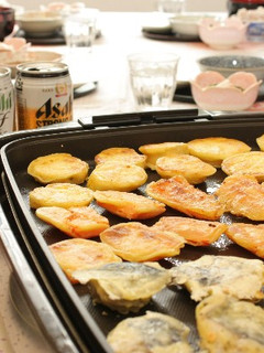 バジル衣の焼き天ぷらパーティー♪-レシピのメイン写真