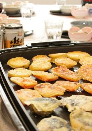 バジル衣の焼き天ぷらパーティー♪-レシピのメイン写真