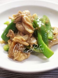 ピーマンと豚肉のオイスターソース炒め-レシピのメイン写真
