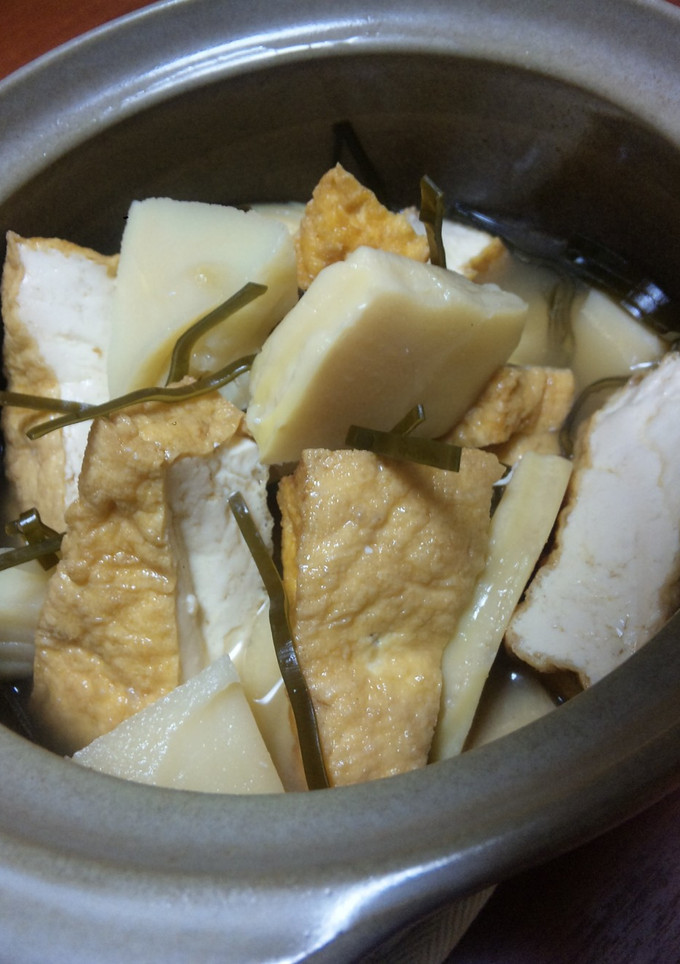 タケノコと厚揚げの昆布煮-レシピのメイン写真