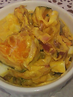 レンジで簡単・ω・!かぼちゃサラダ-レシピのメイン写真