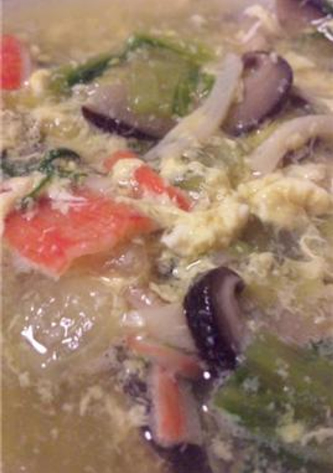 青梗菜のふわふわスープ-レシピのメイン写真