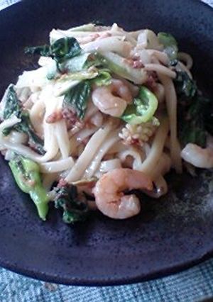 シーフードミックスの焼きうどん-レシピのメイン写真