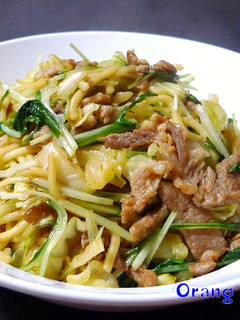味付き豚肉deポン酢焼きそば-レシピのメイン写真