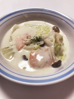 なめらか♪鮭と白菜のクリーム煮-レシピのメイン写真