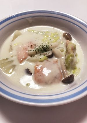 なめらか♪鮭と白菜のクリーム煮-レシピのメイン写真