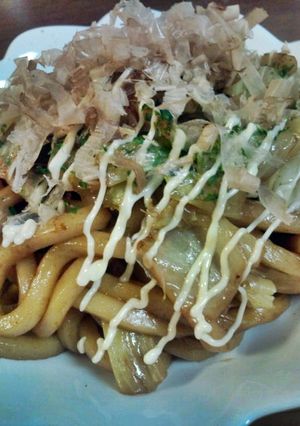 焼きそばの粉末ソースで焼きうどん☆-レシピのメイン写真