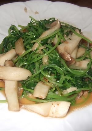 豆苗とエリンギの中華炒め-レシピのメイン写真