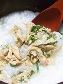 簡単☆ささみDEお粥-レシピのメイン写真