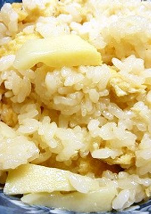 レンジで作るタケノコごはん☆浸水不要！-レシピのメイン写真