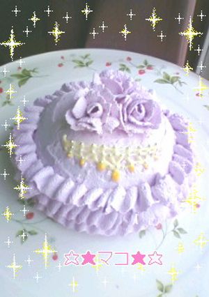 ＊ﾃﾞｺ飾りｹｰｷに5ﾌﾘﾙ絞り＊-レシピのメイン写真
