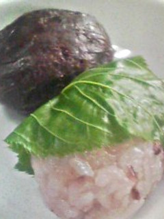 簡単 おはぎ 桜餅風おはぎも♪-レシピのメイン写真