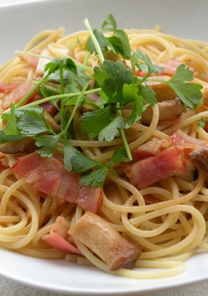 エリンギとベーコンの和風スパゲッティー-レシピのメイン写真