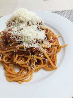 ミートソースパスタ-レシピのメイン写真