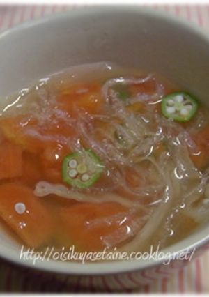 トマトのとろっとコンソメスープ-レシピのメイン写真
