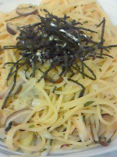 「松茸味のお吸い物」の素で、和風パスタ-レシピのメイン写真