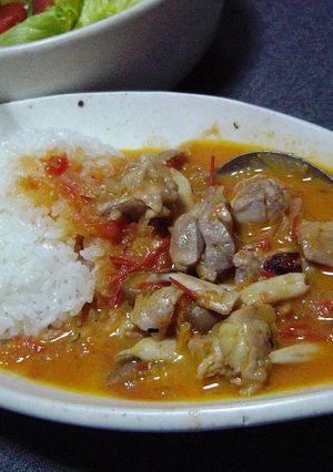 アフリカ料理　ココナッツとチキンのカレー-レシピのメイン写真