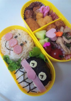 キャラ弁*アンパンマン&バイキンマン-レシピのメイン写真