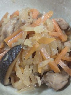 切干大根と鶏肉の煮物-レシピのメイン写真