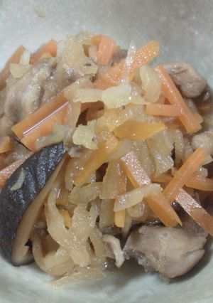 切干大根と鶏肉の煮物-レシピのメイン写真