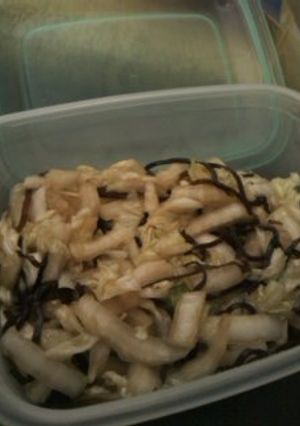 漬け物？超簡単白菜と塩昆布-レシピのメイン写真