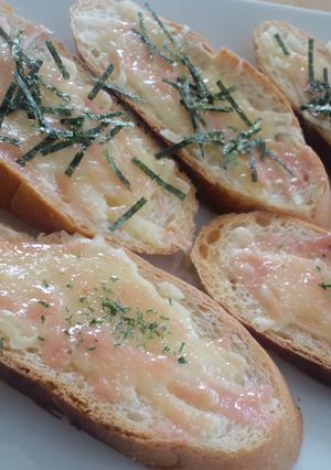 超簡単美味しい（ё）たらこ フランスパン-レシピのメイン写真