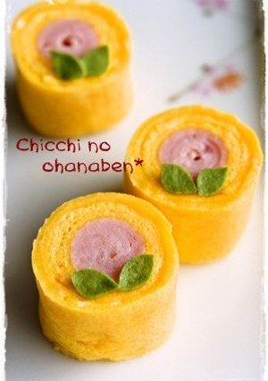 ＊キャラ弁おかず＊　卵焼きでお花ちゃん✿-レシピのメイン写真