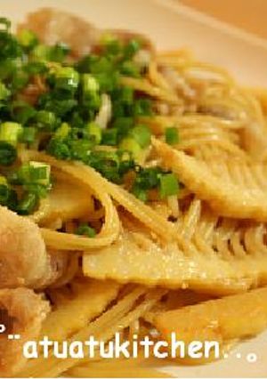 たけのこと春キャベツの和風パスタ-レシピのメイン写真