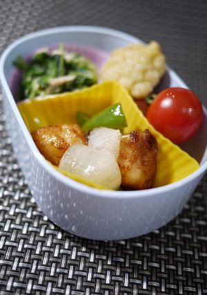 お手軽弁当☆鶏からあげの甘酢炒め-レシピのメイン写真